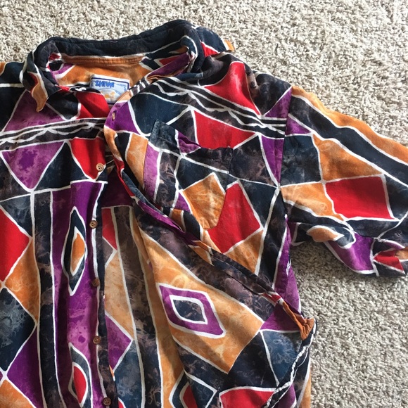 Abstract Button Up Shirt - Picture 2 of 2